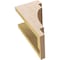 Ekena Millwork 6"W x 6"D x 12"H Wide Mediterranean Rough Cedar Woodgrain TimberThane Corbel, Primed Tan CORUR06X06X12MEDRCPR - alternate 5